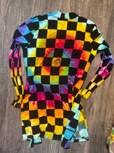 Load image into Gallery viewer, Rainbow Checkered Cardigan - large
