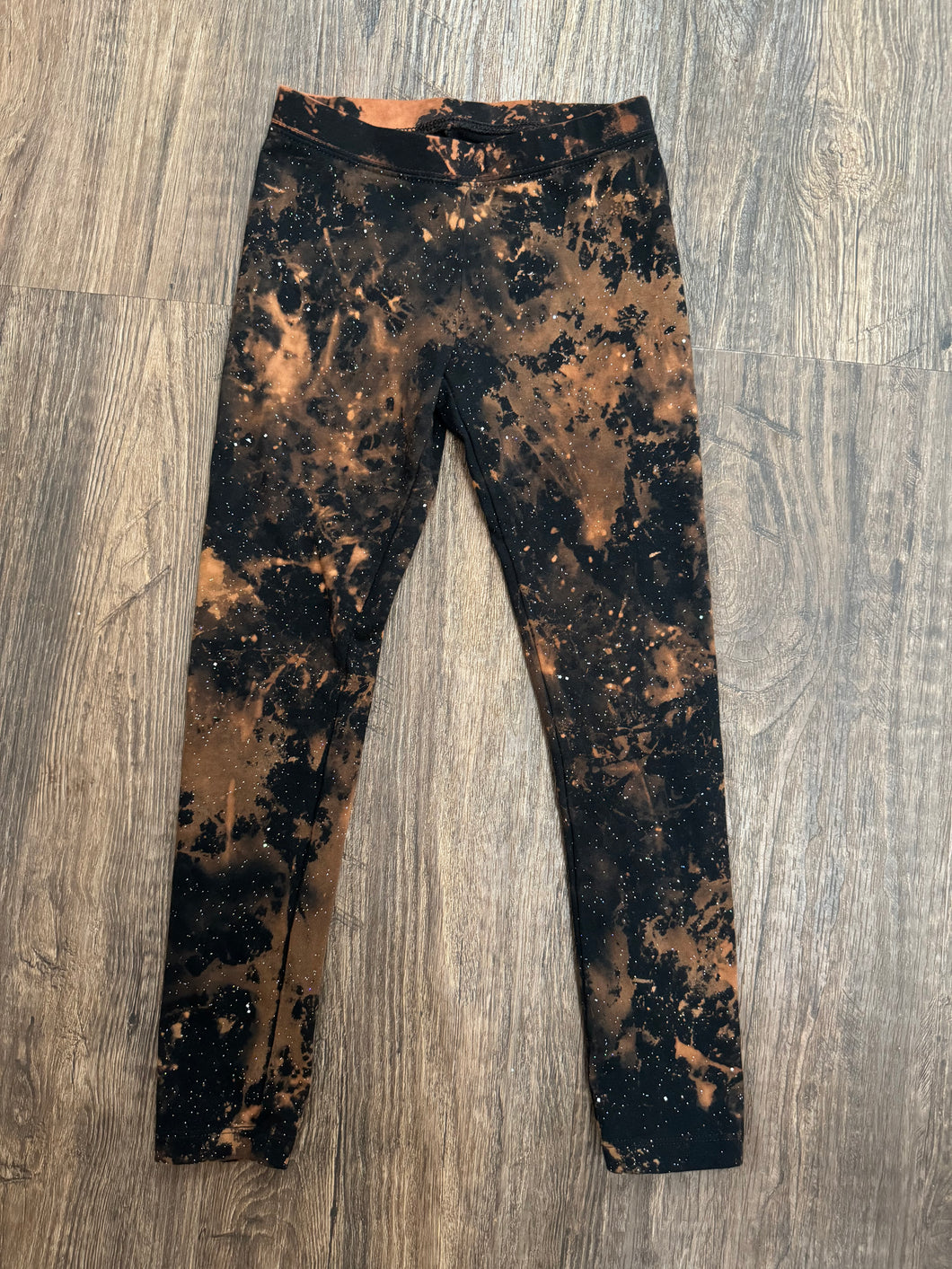 Glitter leggings! Bleached medium girls