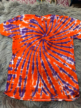 Load image into Gallery viewer, Large Orange and purple swirl tie dye!
