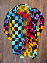 Load image into Gallery viewer, Rainbow Checkered Cardigan - large
