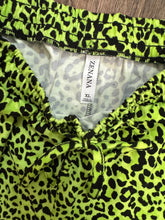 Load image into Gallery viewer, XL lime green leopard shorts
