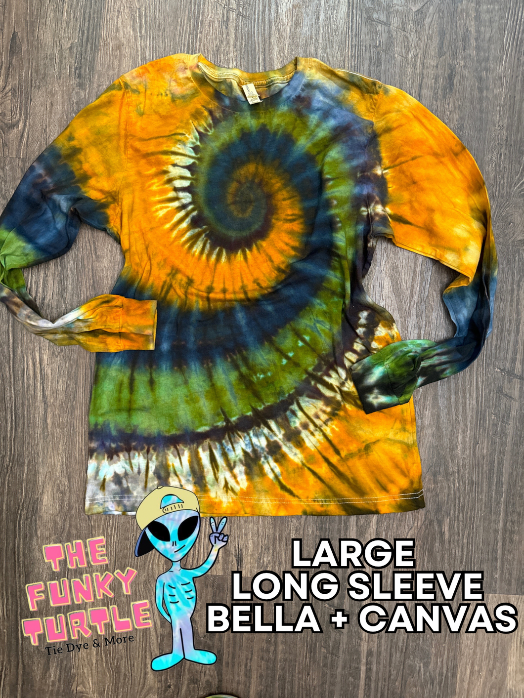 Long Sleeve Ice dye swirl - Large