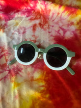 Load image into Gallery viewer, Toddler green and white sunglasses
