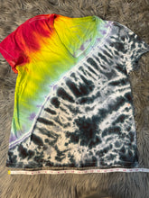 Load image into Gallery viewer, Upcycled rainbow storm shirt - Large
