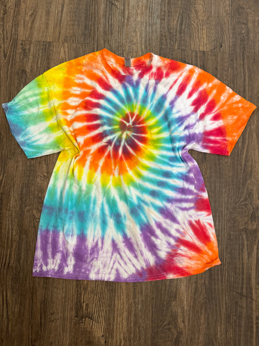 White out Rainbow swirl