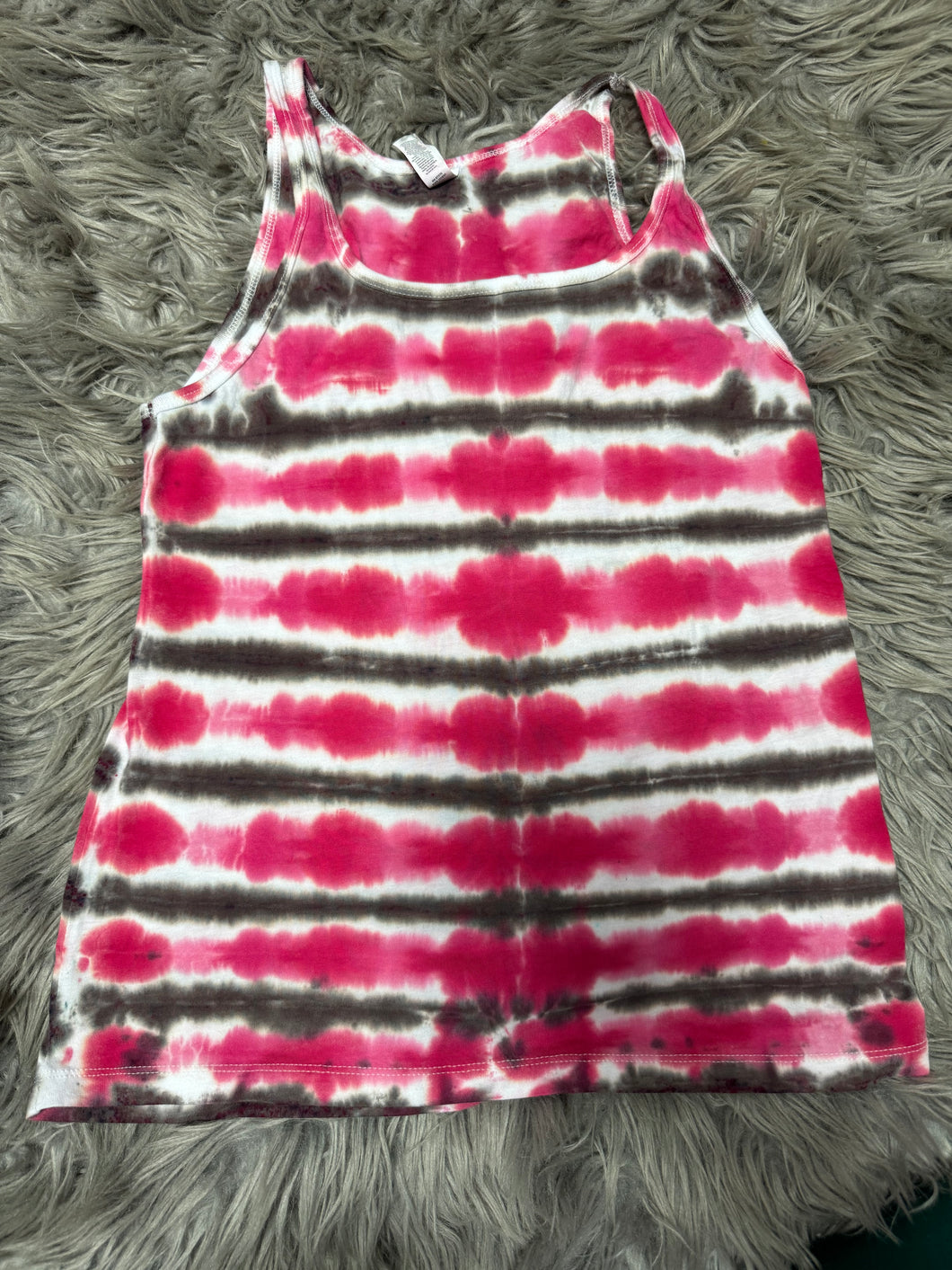 Small Bella Canvas Jersey Tank - pink stripes