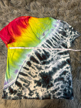 Load image into Gallery viewer, Upcycled rainbow storm shirt - Large
