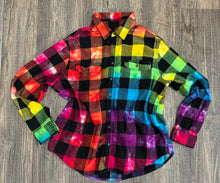 Load image into Gallery viewer, Classic Rainbow Flannel
