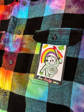 Load image into Gallery viewer, XL - The Lucky One rainbow flannel
