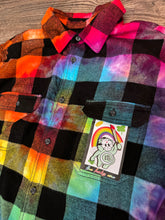 Load image into Gallery viewer, XL - The Lucky One rainbow flannel
