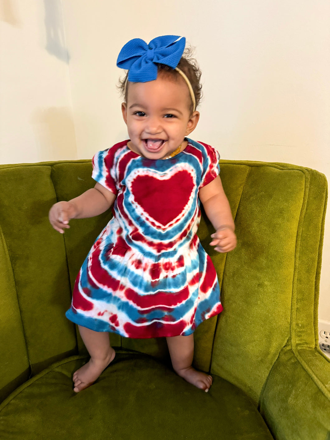 The American heart toddler dress