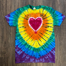 Load image into Gallery viewer, Red Heart Rainbow Tie Dye
