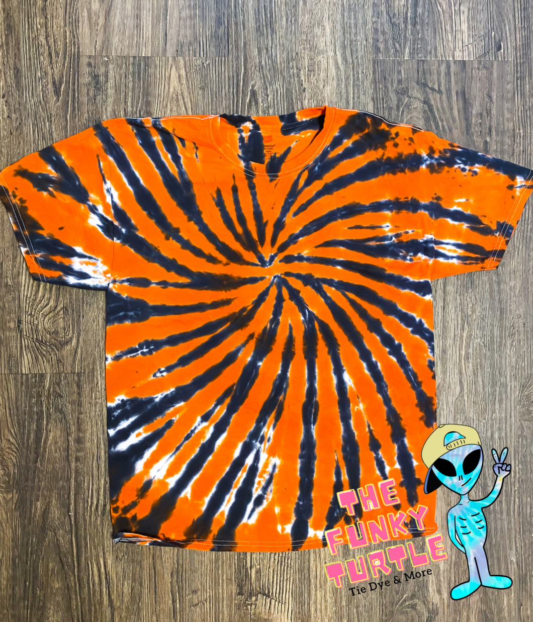 Tiger stripes - orange and black swirl