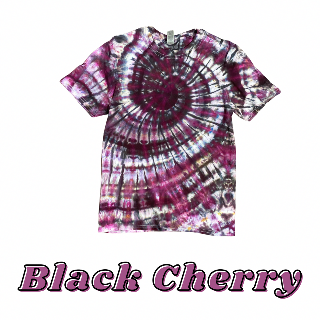 Black Cherry swirl Tie dye